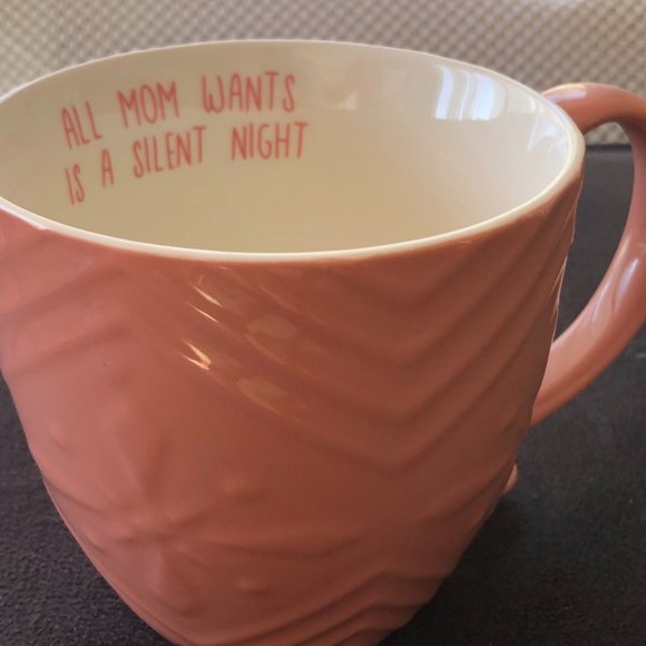 Opalhouse Other - OPAL HOUSE "ALL MOM WANTS IS A SILENT NIGHT " Winter Snow Flakes Coffee …